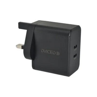 Dviced Wall charger 65W GaN 2 USB-C  UK black